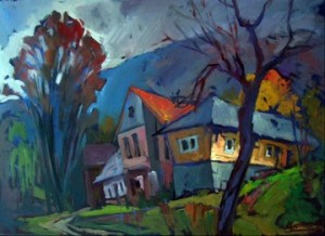 Houses, 2010, oil on canvas, 50x60