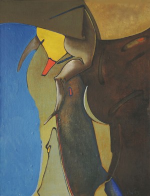 'Spring Walk', oil on canvas, 90x70 