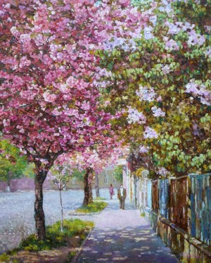 Lilac and Cherry Blossom, 2011, 90x70