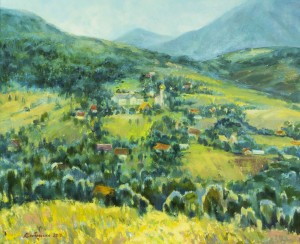 Mountain Village, 2016, oil on canvas, 50x60