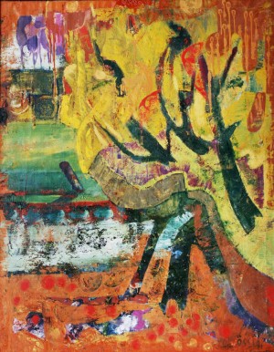 Indian Summer, form the photo archive of Y. Nebesnyk, 1991, oil on canvas, 170x132
