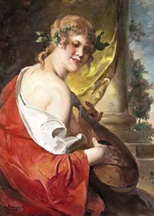 Allegory of Music, oil on canvas, 80x60