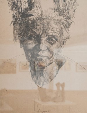 Y. Kopanskyi Evening', pencil on paper, 39x30
