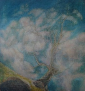 A Tree On The Slope, 72x77