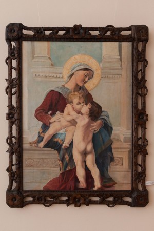 I. Silvai Virgin Mary With Babies', oil on canvas