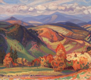 Mountain Landscape, 1980, oil on canvas, 90x100