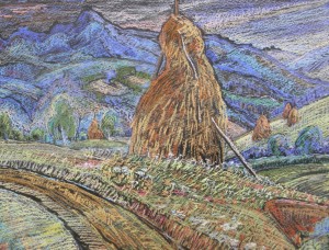  A Haycock, 1984, pastel on paper, 37x48