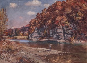 Vorochivski Rocks, 1959, oil on canvas, 90x120