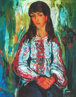 Girl From Kolochava Village, 2012, oil on canvas, 70x55