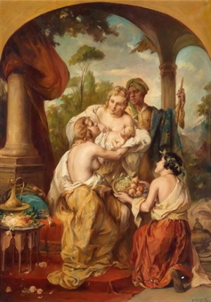 Newborn, oil on canvas, 120x85