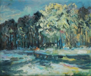 Winter Etude, 2012, oil on canvas, 50x40