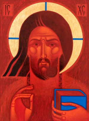 Владик С. Спас, дошка, левкас, акр., золото, 50х37
