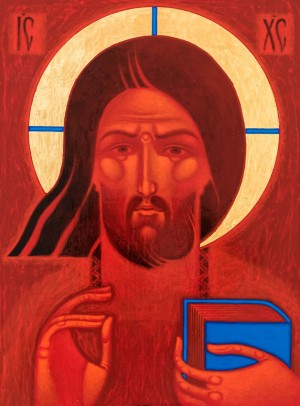 S. Vladyk The Saviour', board, levkas, acrylic, gold, 50x37
