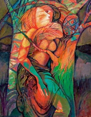 O. Kondratiuk Easter Night (Verkhovyna Love)', 2006, oil on canvas, 90x70