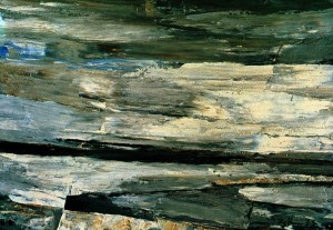 Winter On The Seashore', 1973, cardboard, oil on tempera, 49,5х70
