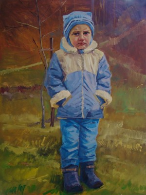 Hutsul Boy From Tiachiv Region, 2011, oil on canvas, 80х70