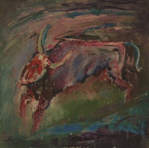 Bull, 2005, oil on canvas, 60x60