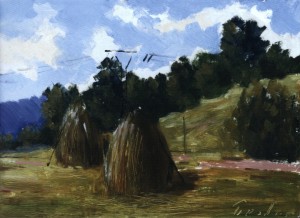 Haystacks, 1981, 50x60