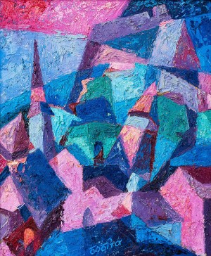 V. Bobita ’Time’, 2015, oil on canvas, mixed technique, 60x50