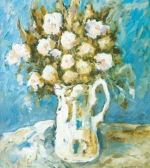 Flowers, 2001, oil on canvas, 62x56