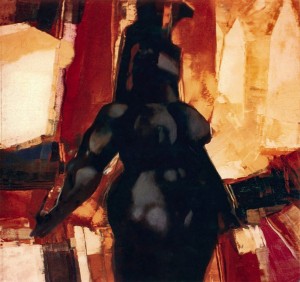 Esther (first version of the painting), 1991, oil on canvas, 100x100