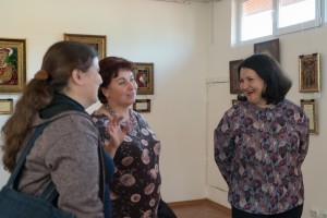 The artist from LUHANsk Iryna_Mezeria PRESENTED her own works IN UZHhOROD