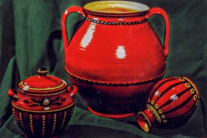 Jug, Bowl, Vase, clay, glaze, painting