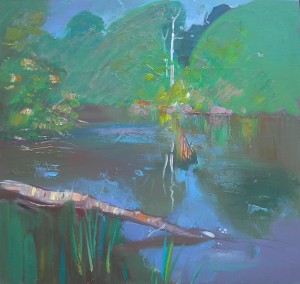 Pond, 2005, oil on canvas, 40x54