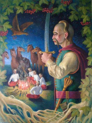 The Defender of Motherland Ivan Sirko, 2009, oil on canvas, 80x60