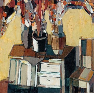 The Interior Of The Past In Warm, 2006, oil on canvas, 40x40