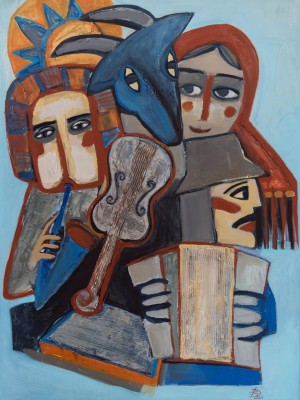 D. Zahaiska Malanka', oil on canvas, 60x80