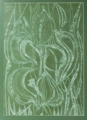 Irises, 2001, Chinese ink on paper, 60х50