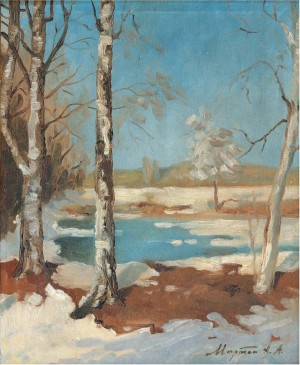 Winter, oil on canvas, 49x39