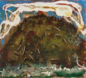 Anthill, 2002, mixed technique on cardboard, 40x48