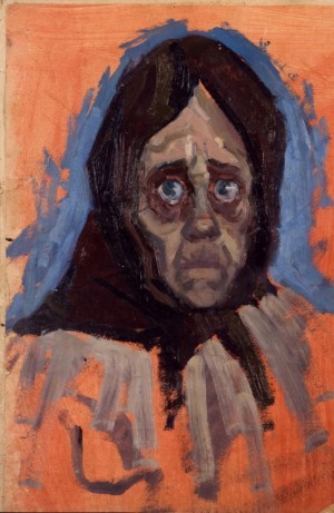 Sketch To The Painting «Famine», 1965, oil on cardboard