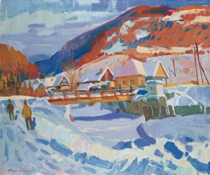 Зимовий пейзаж, 1980, п.о., 100х119,5