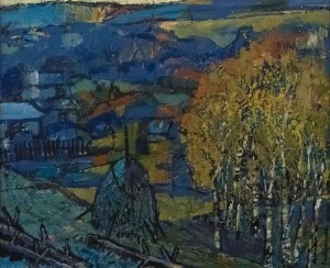The Carpathian Twilight', oil on canvas, 50x60 