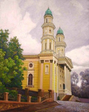 Cathedral, oil on canvas