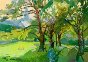 A. Kovach, In the Garden, 2006, oil on canvas, 35x50