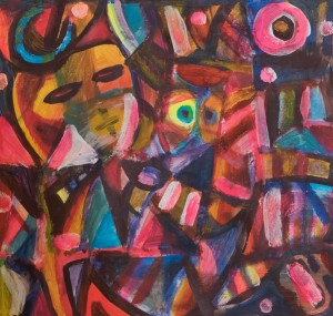 D. Kovach Abstract', 2009, acrylic on cardboard, 54x57