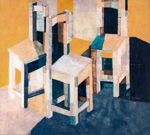 Conflict (Triptych Right Part), 2005, oil on canvas, 90x100