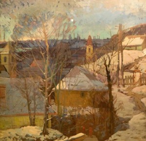 Winter Mood, the 1990s, oil on canvas