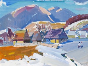 Winter Landscape, oil on canvas, 65x85