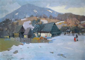 Winter Landscape, oil on canvas, 69x49