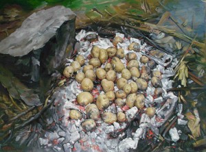 Verkhovynas Potato, 2010, oil canvas, 60x80