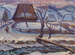 Winter, 1960, oil on canvas, 75x90