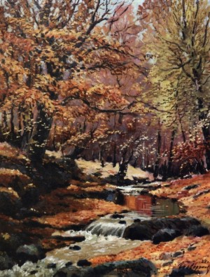 Autumn Stream, 1982, 70x55