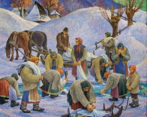 Washing in the stream, 2001 