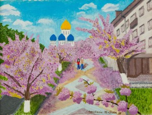 'Cherry Blossom', 2016, oil on canvas, 30x40 