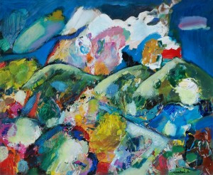 Palette 3. Colourful Mountains, 2012, mixed technique, 40x53